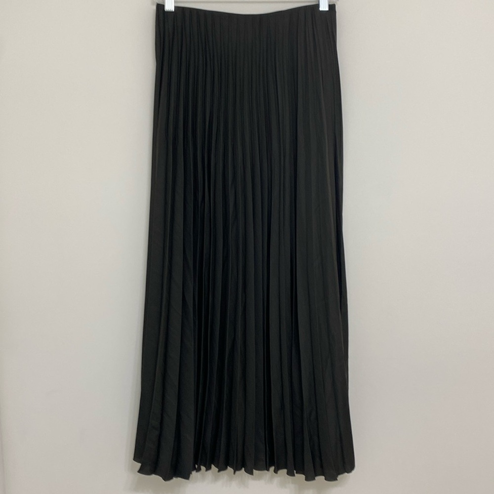Massimo Dutti Long Pleated Midi Skirt Size Small - Picture 2 of 8